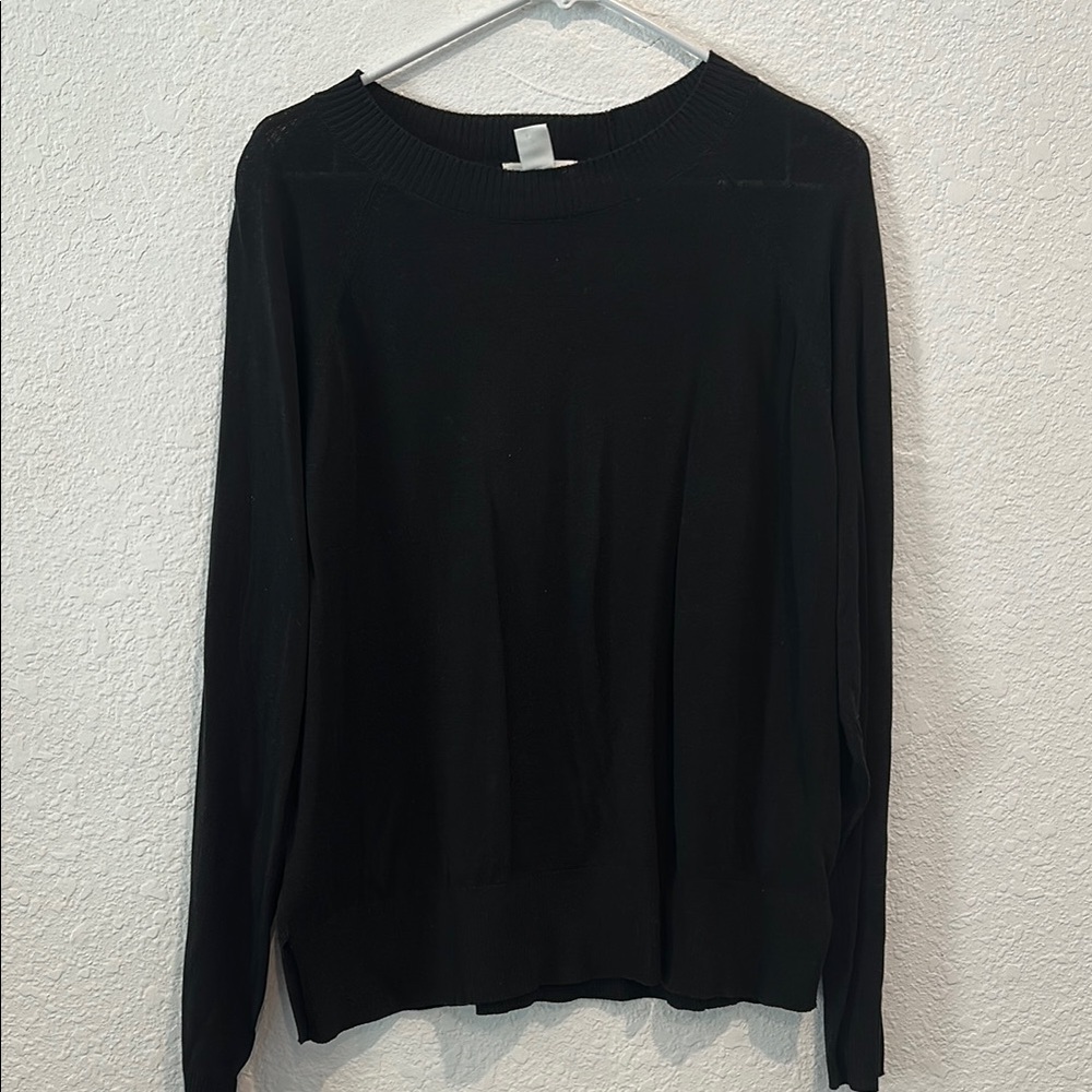 H&M Black Knit Top